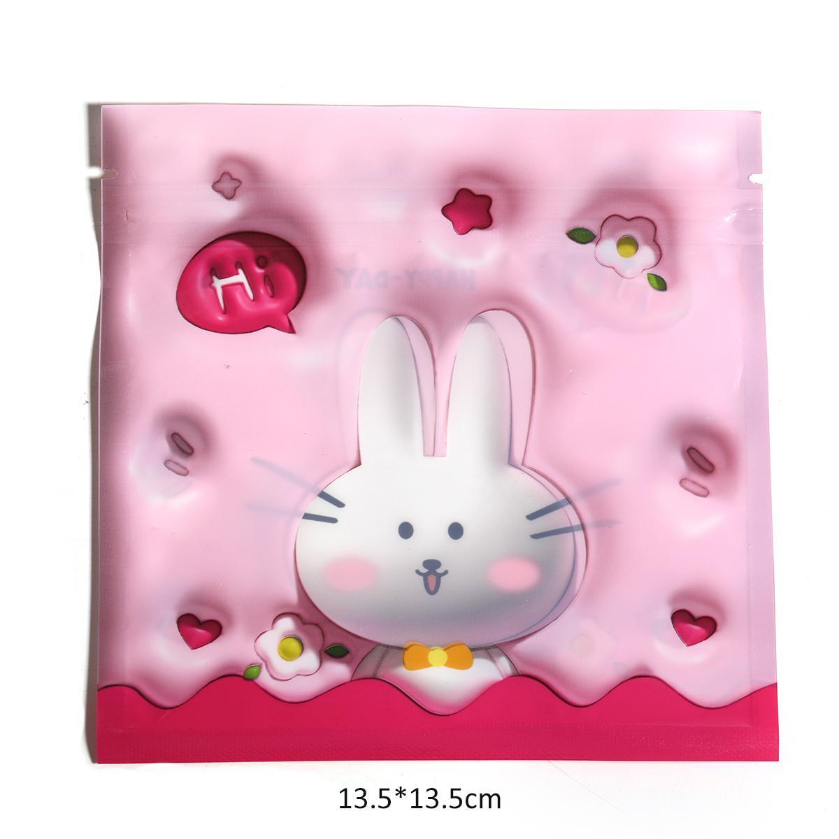 【B11】100PCS/Bag Cartoon Animal Printing Packaging Bags-JPM