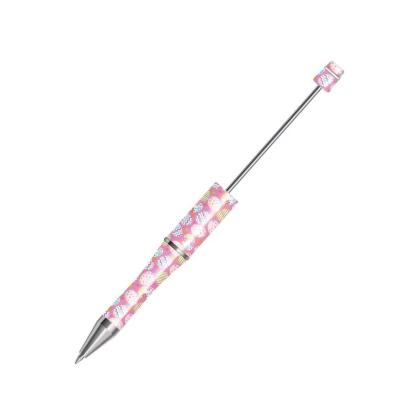 【P1】Beadable Pens Bulk Plastic Bead Ballpoint Pens for DIY 