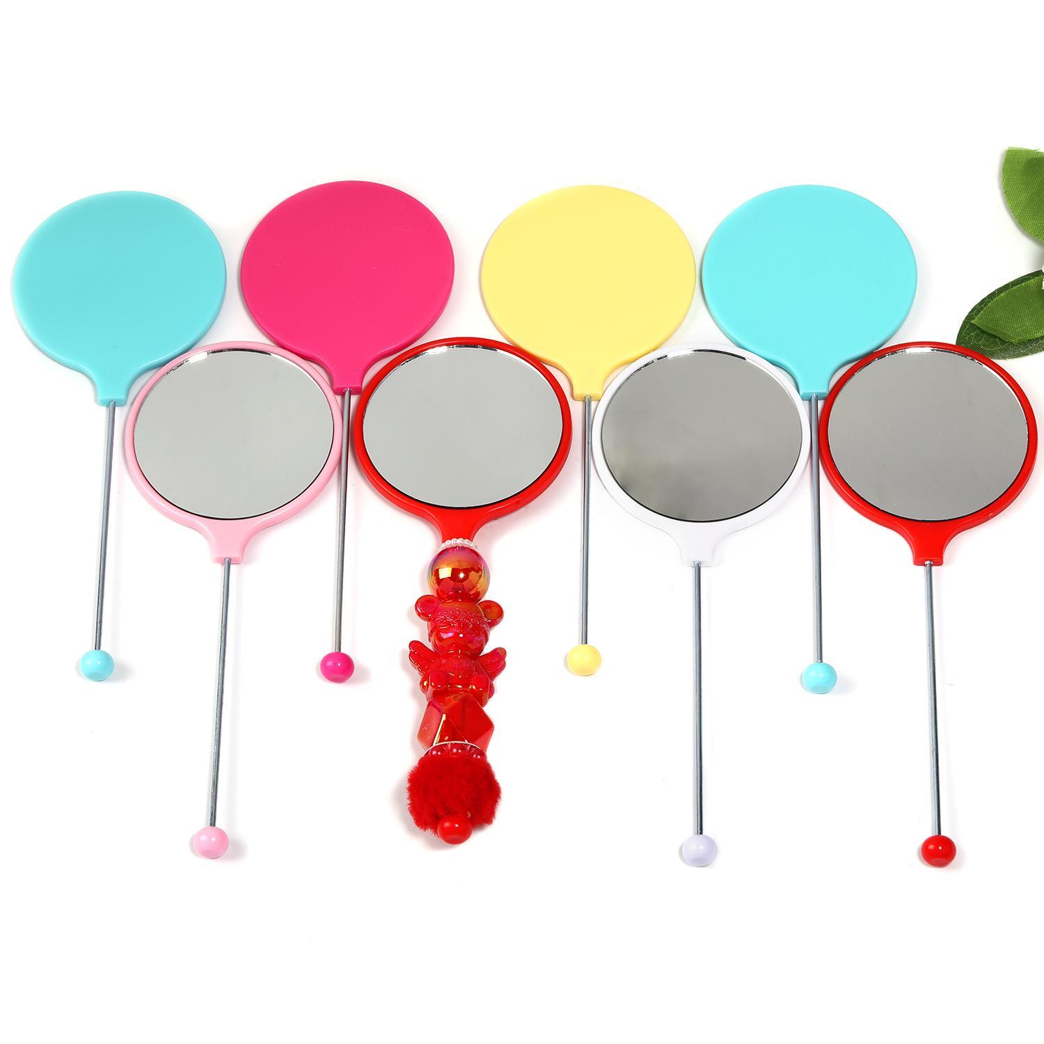 【P254】5PCS Hand-held round DIY beaded portable mirror 5pc Letter opener-JPM