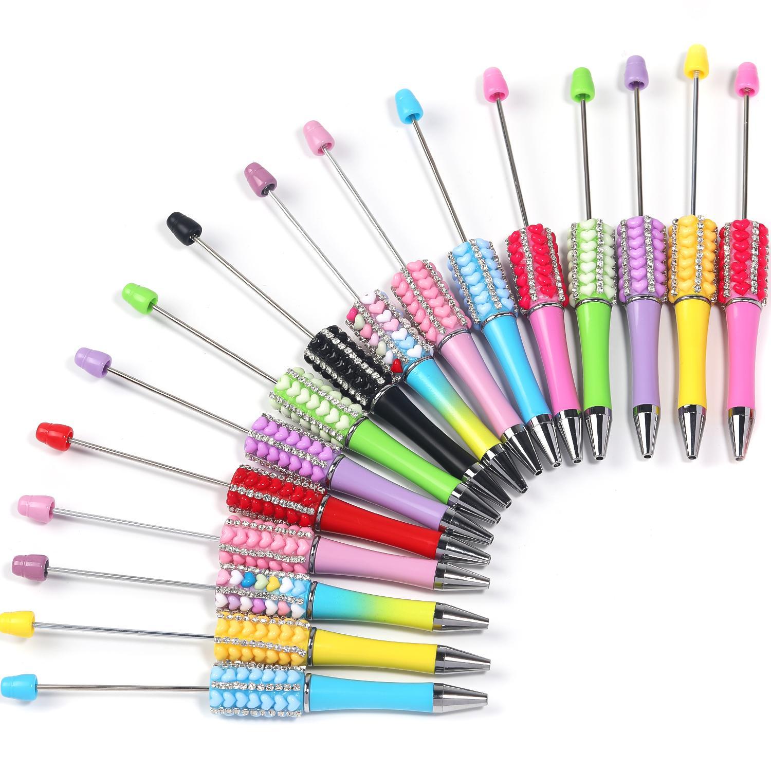 【P200】5pcs Rhinestone chain small love bead pen-JPM