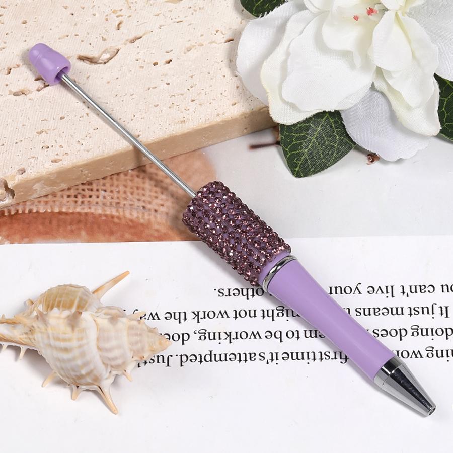 【P2] 5pcs Diamond Beaded Pens Bulk Plastic Diamond Beaded Ballpoint Pen-JPM