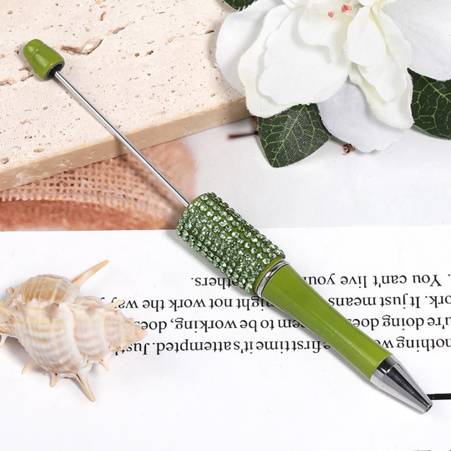 【P2] 5pcs Diamond Beaded Pens Bulk Plastic Diamond Beaded Ballpoint Pen-JPM