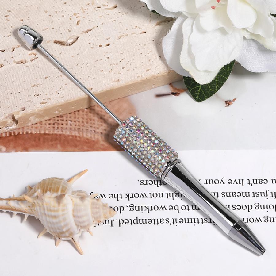 【P2] 5pcs Diamond Beaded Pens Bulk Plastic Diamond Beaded Ballpoint Pen-JPM
