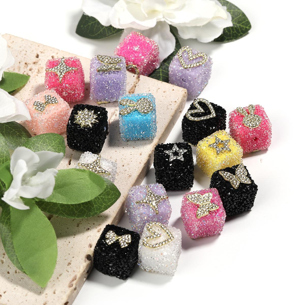 【B42】20pcs DIY mixcolor sparkling rhinestone -JPM