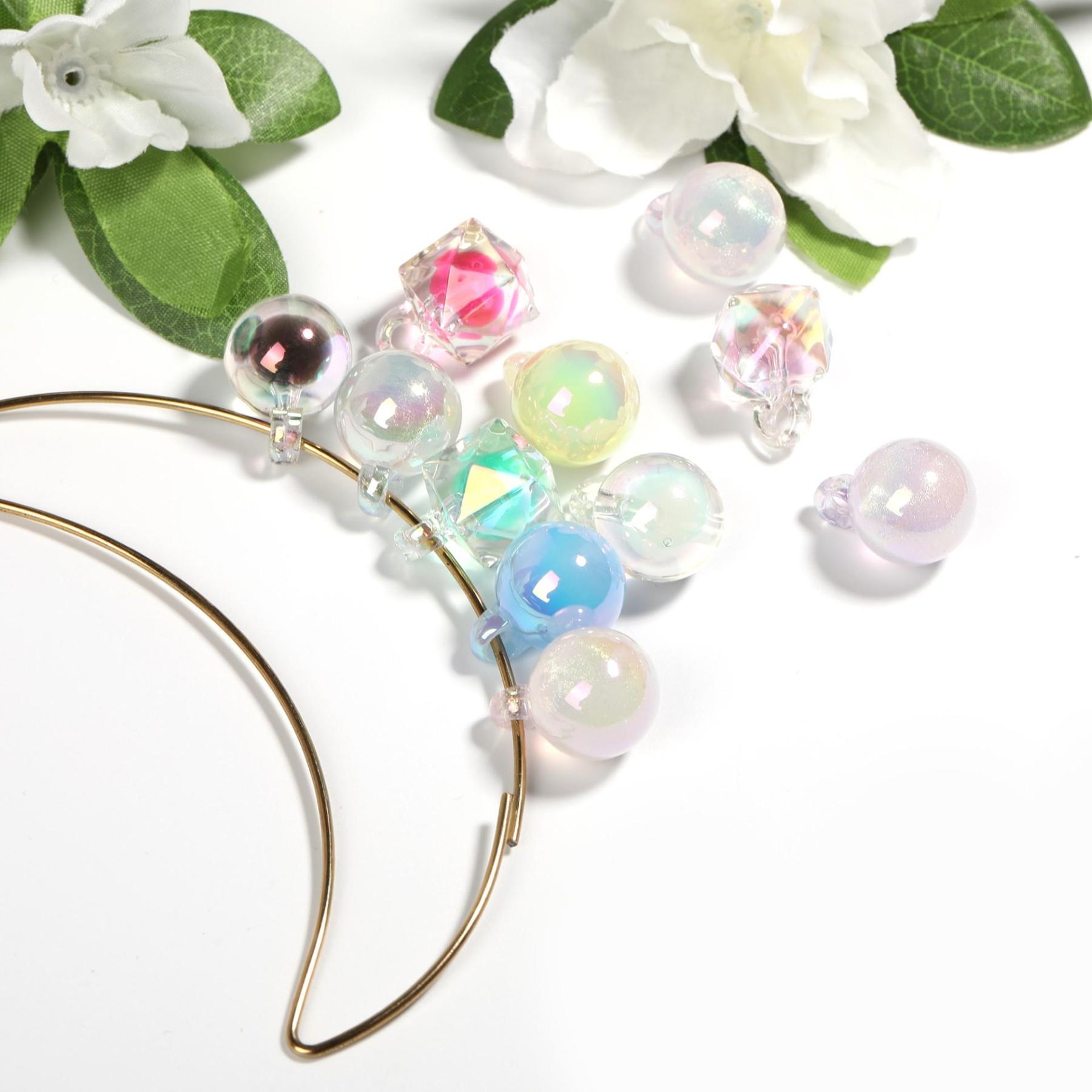 【B235】25pcs DIY Jewelry Accessories 1.5mm Wire Diameter Metal Opening Car Hanging Special-Shaped Ring