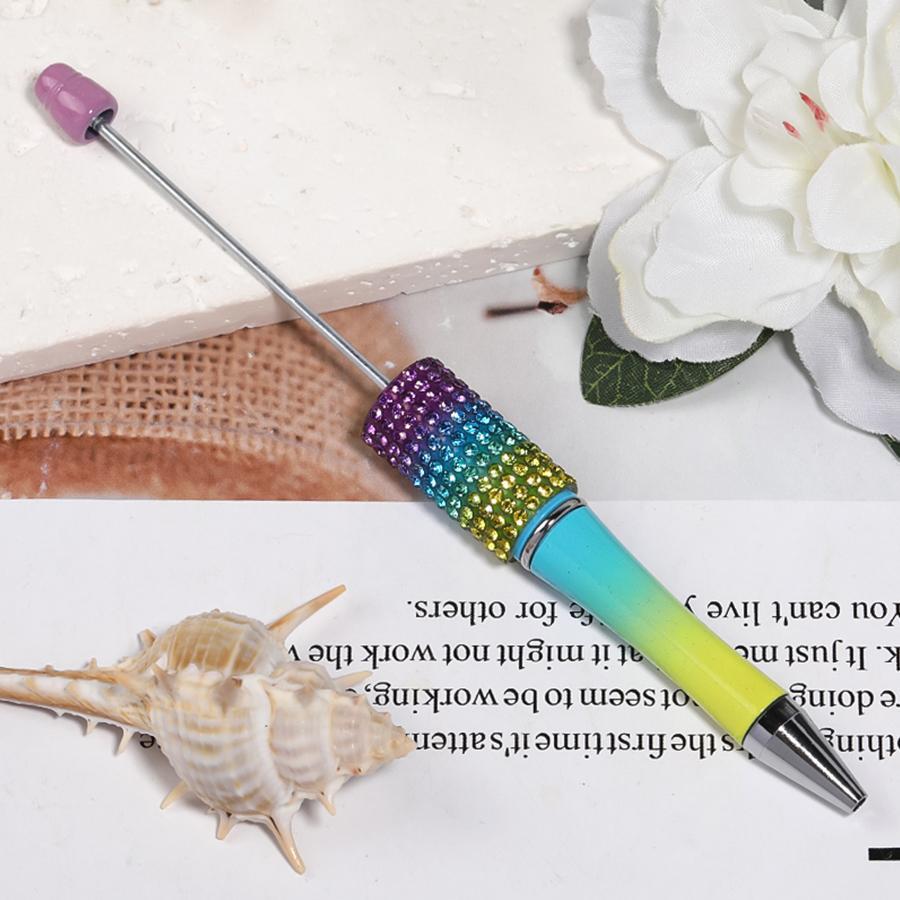 【P2] 5pcs Diamond Beaded Pens Bulk Plastic Diamond Beaded Ballpoint Pen-JPM