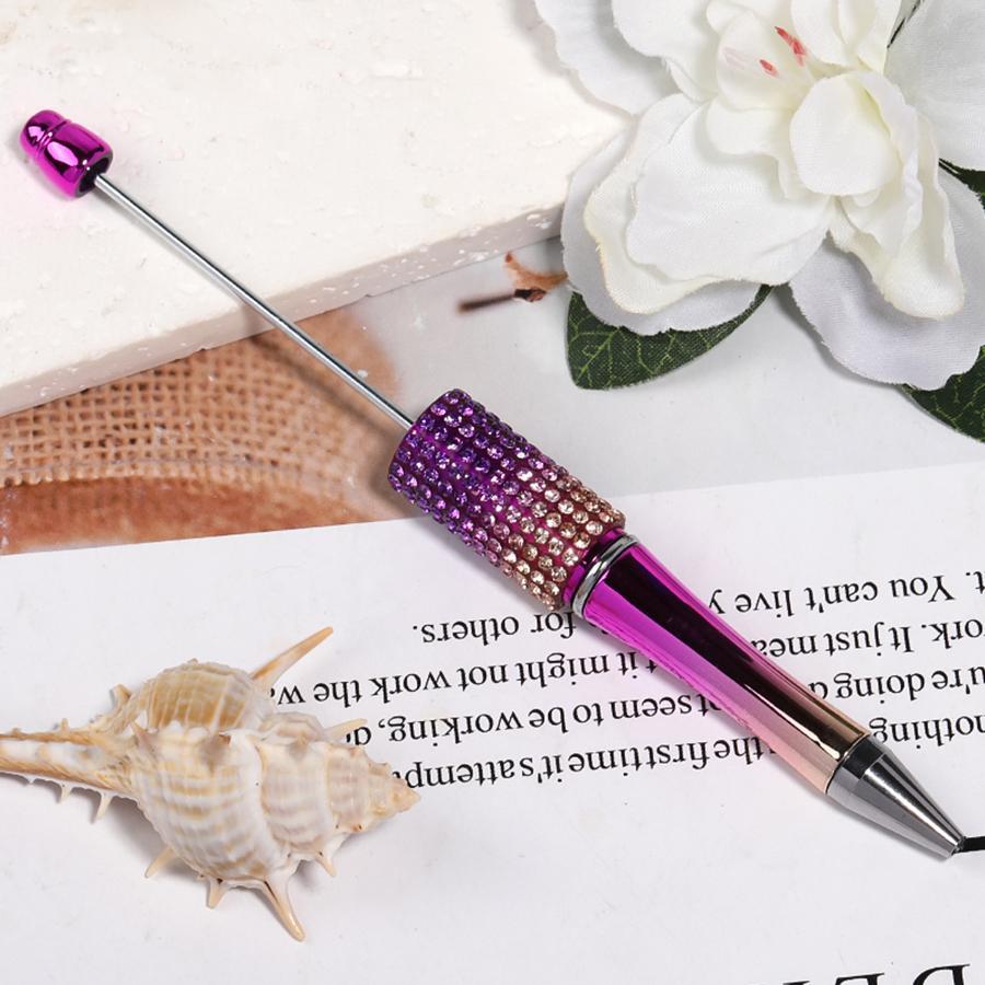 【P2] 5pcs Diamond Beaded Pens Bulk Plastic Diamond Beaded Ballpoint Pen-JPM