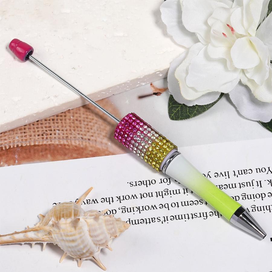 【P2] 5pcs Diamond Beaded Pens Bulk Plastic Diamond Beaded Ballpoint Pen-JPM