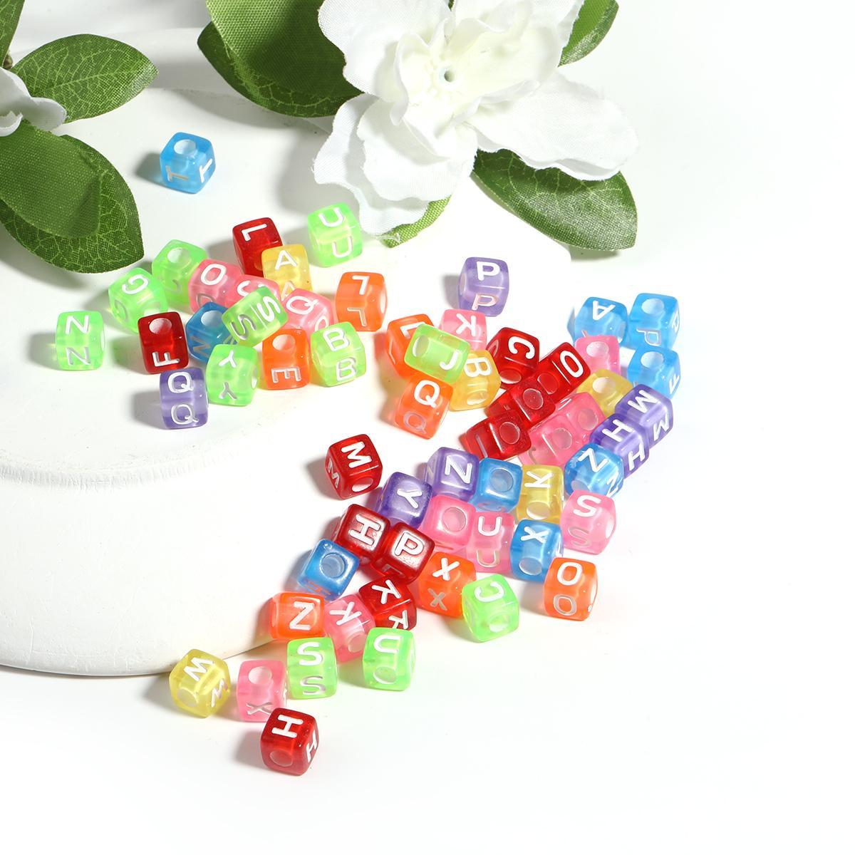【B53】250 grams Colorful Acrylic Small Letter Beads Variuos Styles-JPM