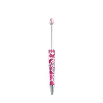 【P1】Beadable Pens Bulk Plastic Bead Ballpoint Pens for DIY 