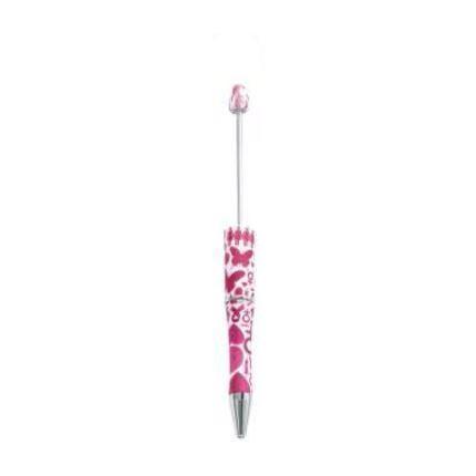 【P1】Beadable Pens Bulk Plastic Bead Ballpoint Pens for DIY 