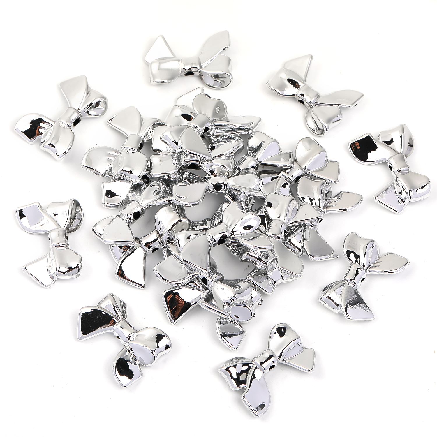 【B98】100Pcs UV plated hole bow to make diy headband -JPM