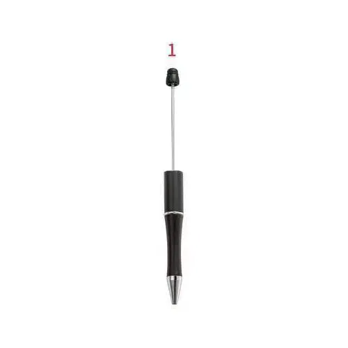 【P1】10pcs Beadable Pens Plastic  Ballpoint Pens Black （sample）-JPM