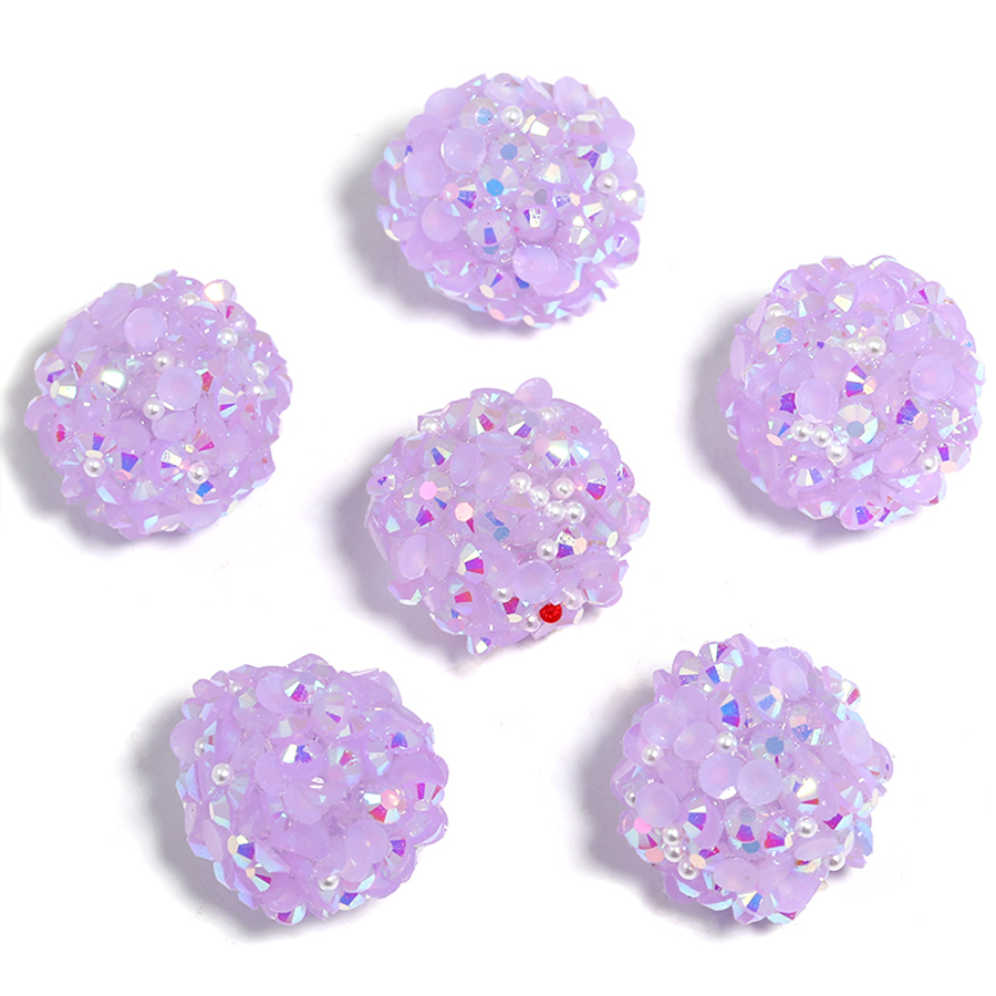 【B160】20pcs Acrylic Rhinestone Gems Pave DISCO Ball Beads for DIY-JPM