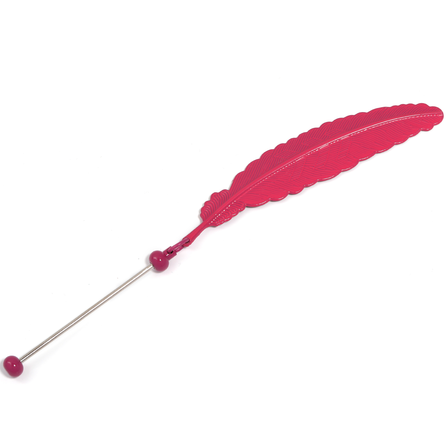 【P166】5pcs  Beadable Bar Feather Bookmark DIY Beaded Bookmark-JPM