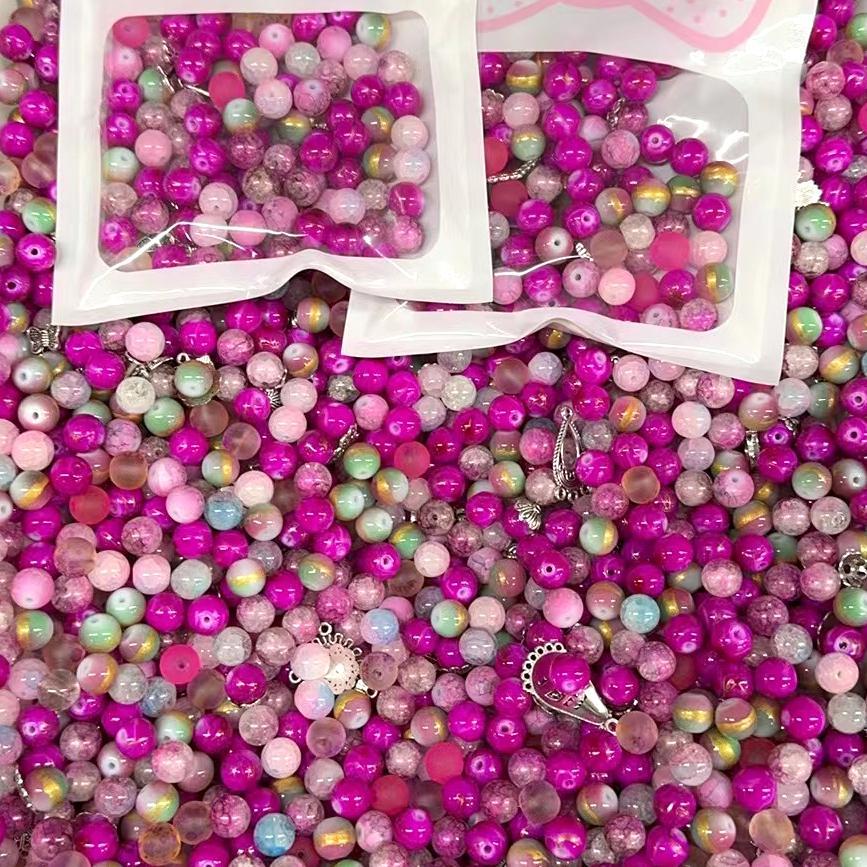 【HS2】For bracelet NOT FOR PENS! 5oz multi-style Colour mix bead accessories set with various shapes available