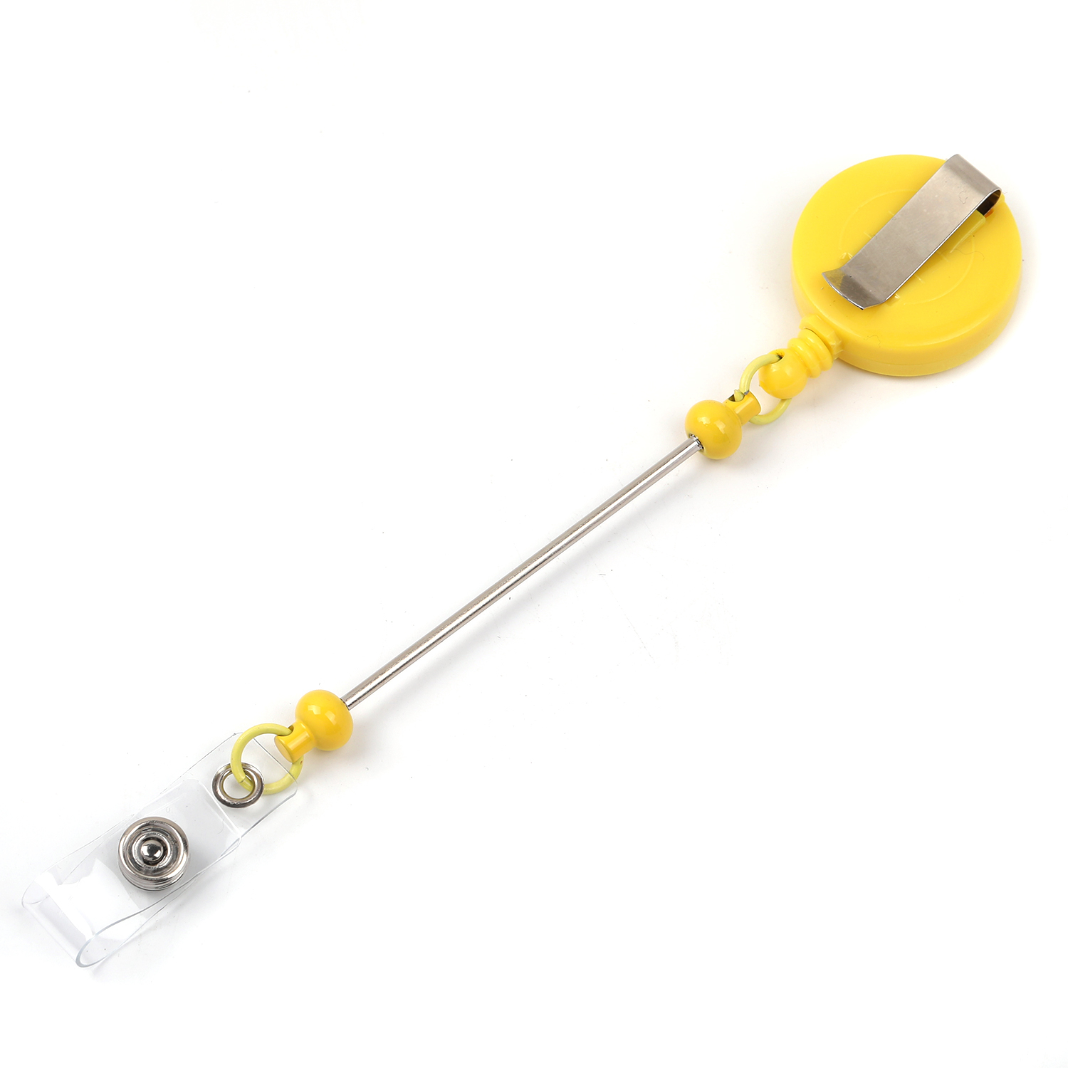 【P100】5Pcs Card sleeve telescopic easy-pull buckle can be DIY beads keychain-JPM