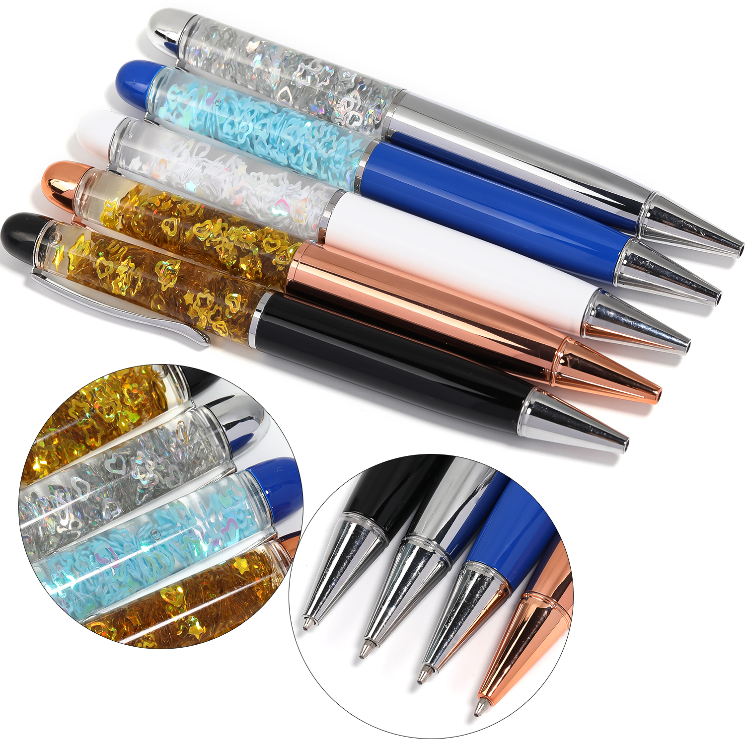 【P163】5pcs Rainbow Aurora Phoenix Tears Handmade Refillable Pen-JPM
