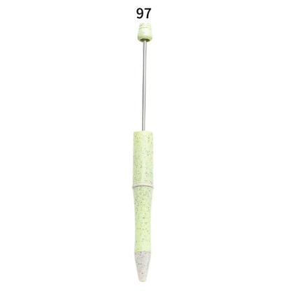 【P1】Beadable Pens Bulk Plastic Bead Ballpoint Pens for DIY 