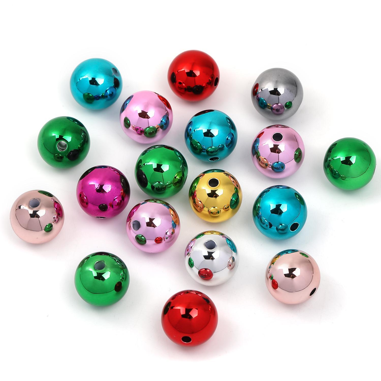 【B103】Metal plating uv butterfly, bowknot, love, earth beads-JPM