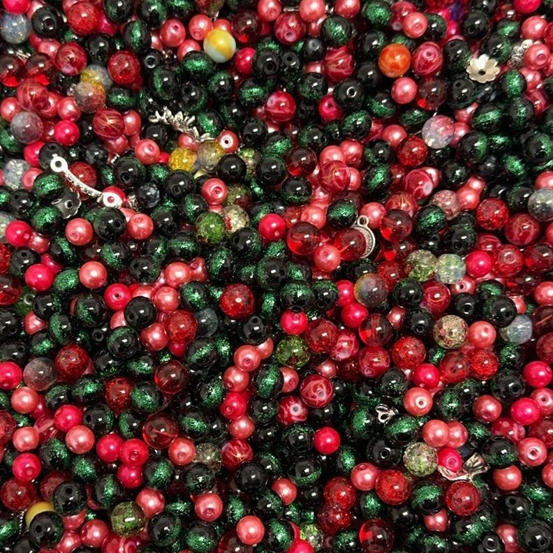 【HS2】For bracelet NOT FOR PENS! 5oz multi-style Colour mix bead accessories set with various shapes available