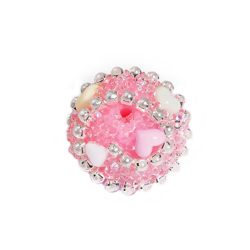 【B117】10pcs  Crown Acrylic Sugar Beaded Pens  sugar beads  Diy Rhinestone Beads with pearl -JPM