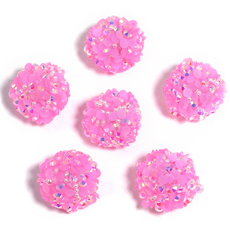 【B160】20pcs Acrylic Rhinestone Gems Pave DISCO Ball Beads for DIY-JPM