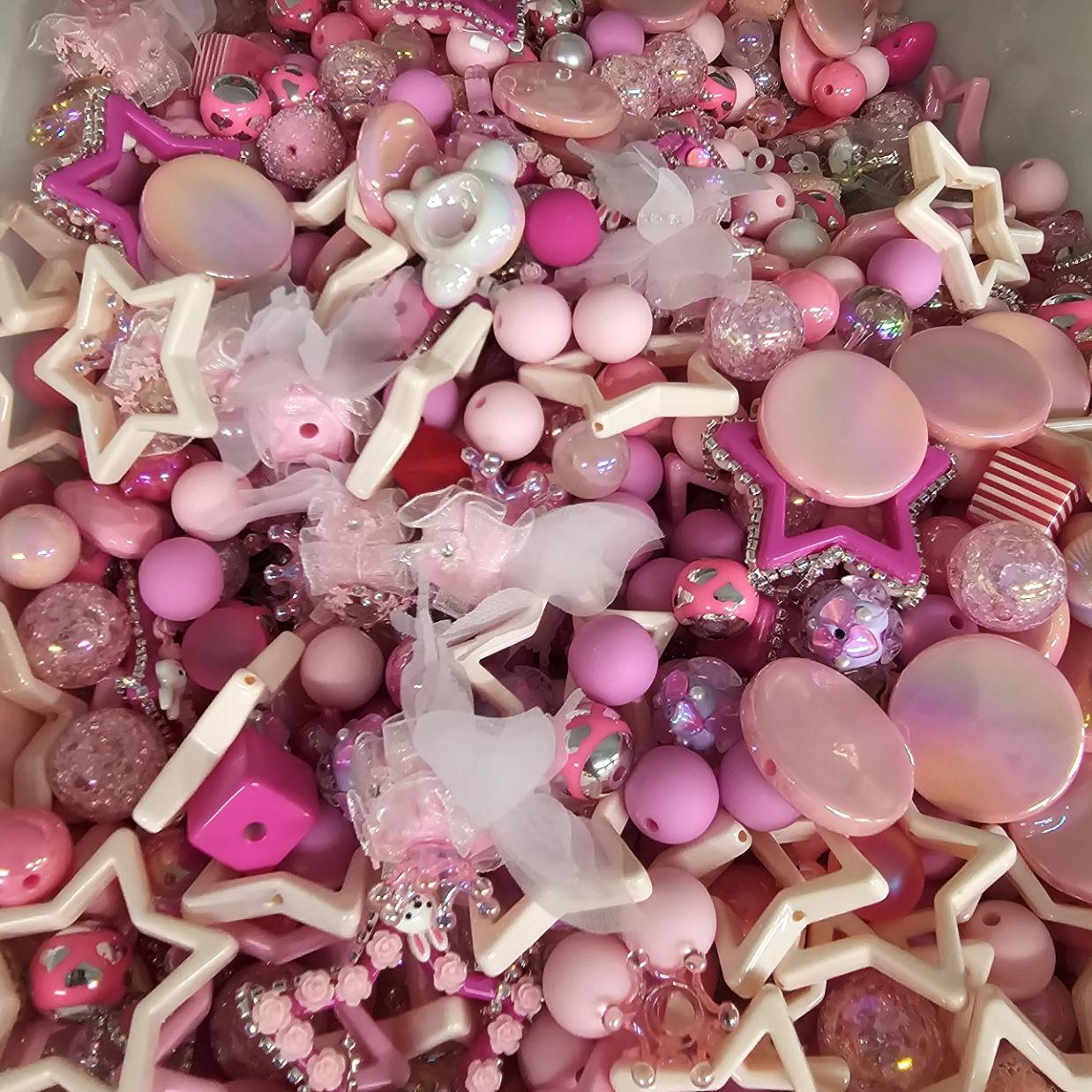 【HS】5oz Colour mix bead accessories set with various shapes available DIY Bead