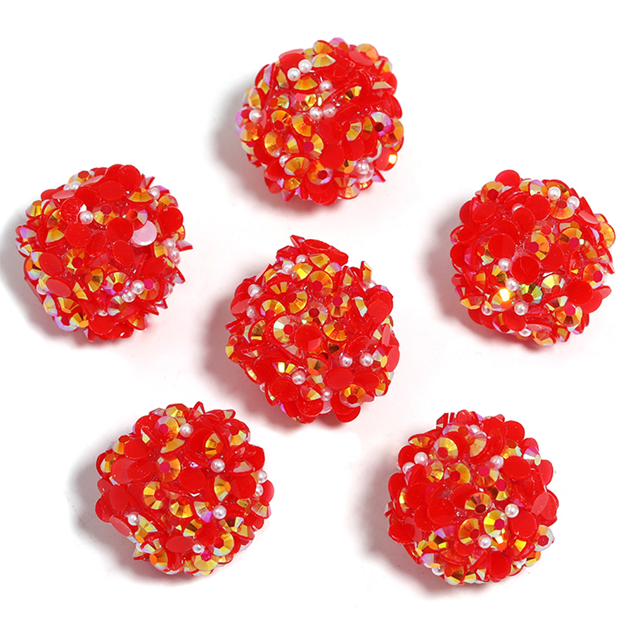 【B160】20pcs Acrylic Rhinestone Gems Pave DISCO Ball Beads for DIY-JPM