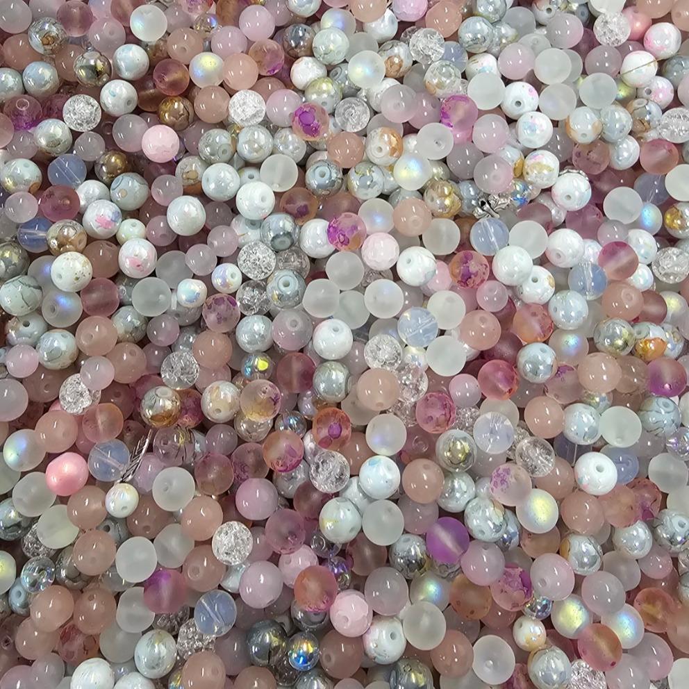 【HS2】For bracelet NOT FOR PENS! 5oz multi-style Colour mix bead accessories set with various shapes available