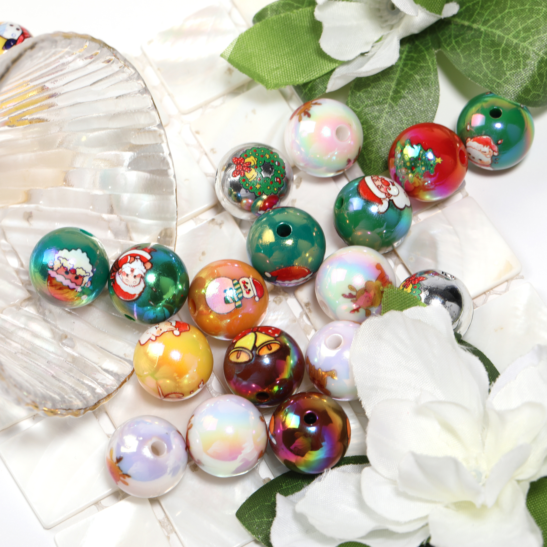【B77】Christmas beads for DIY pens and more -JPM