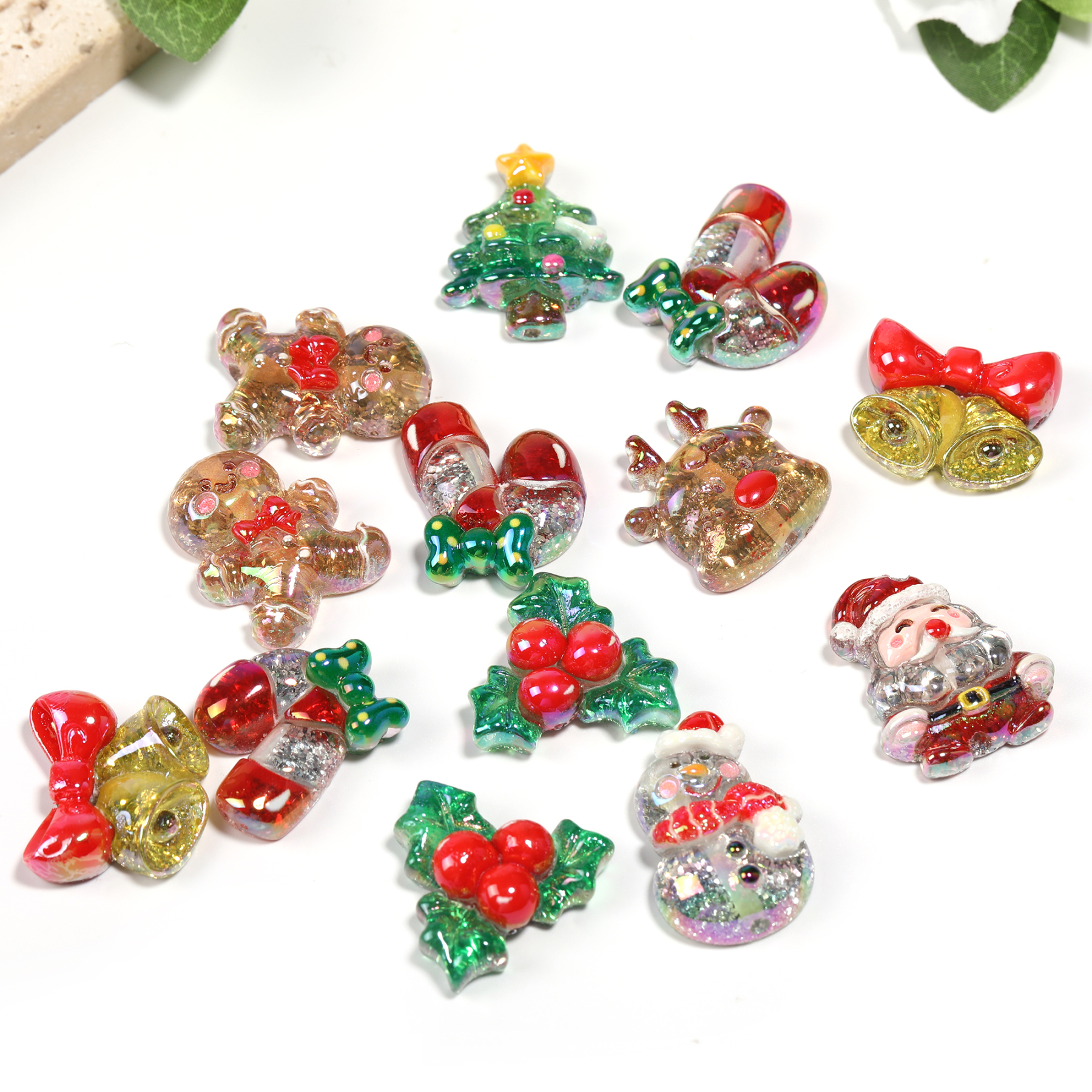 【B77】Christmas beads for DIY pens and more -JPM