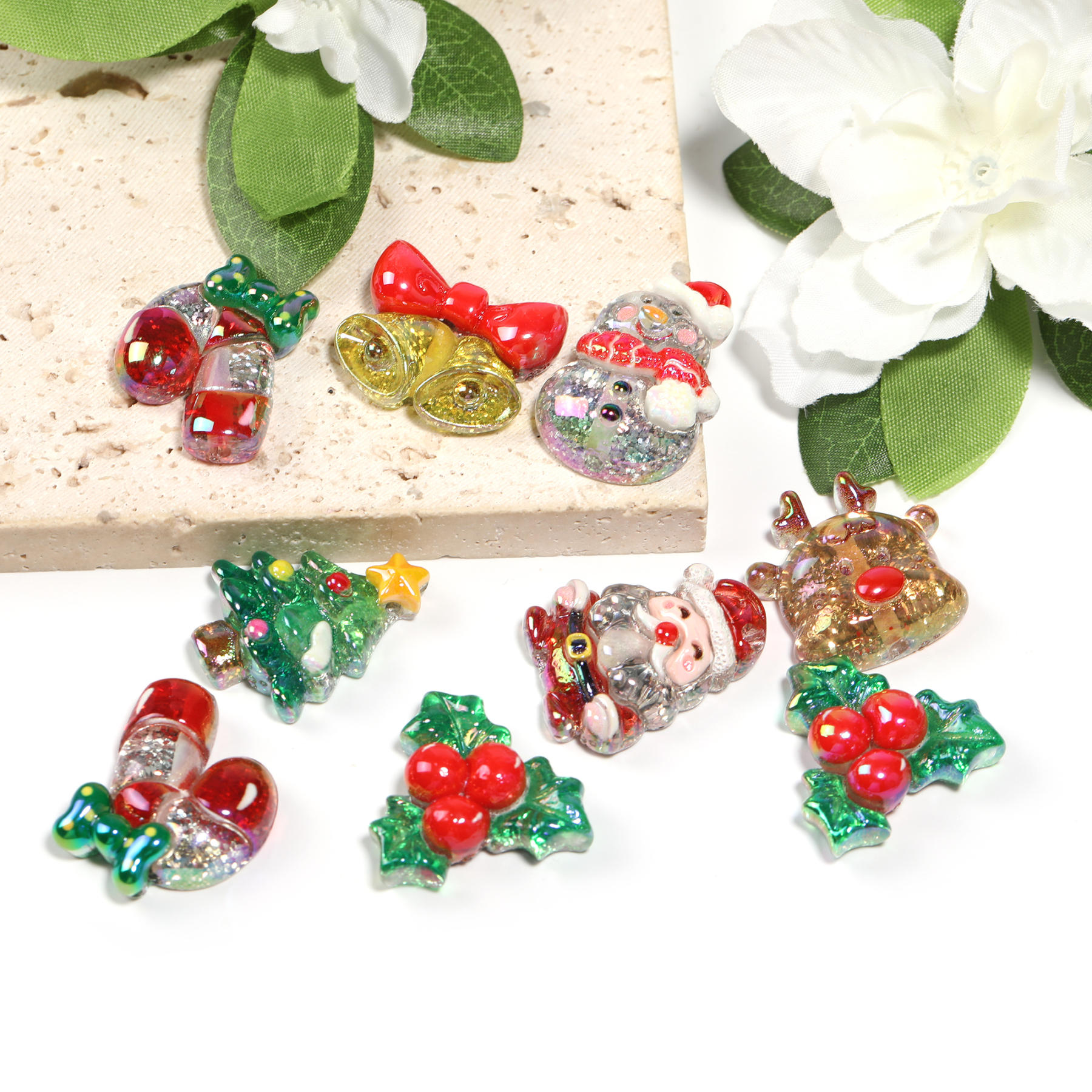 【B77】Christmas beads for DIY pens and more -JPM