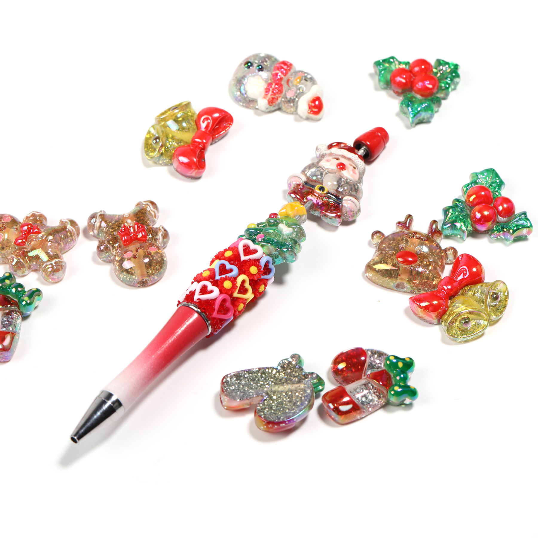 【B77】Christmas beads for DIY pens and more -JPM