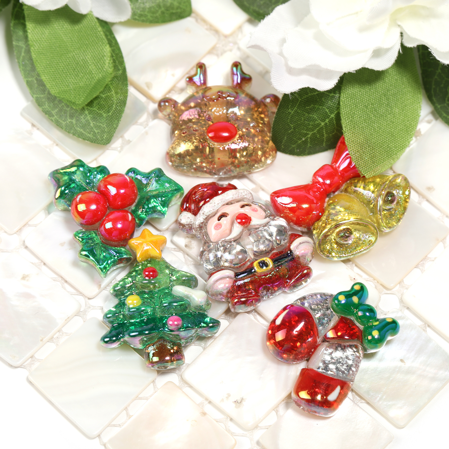 【B77】Christmas beads for DIY pens and more -JPM