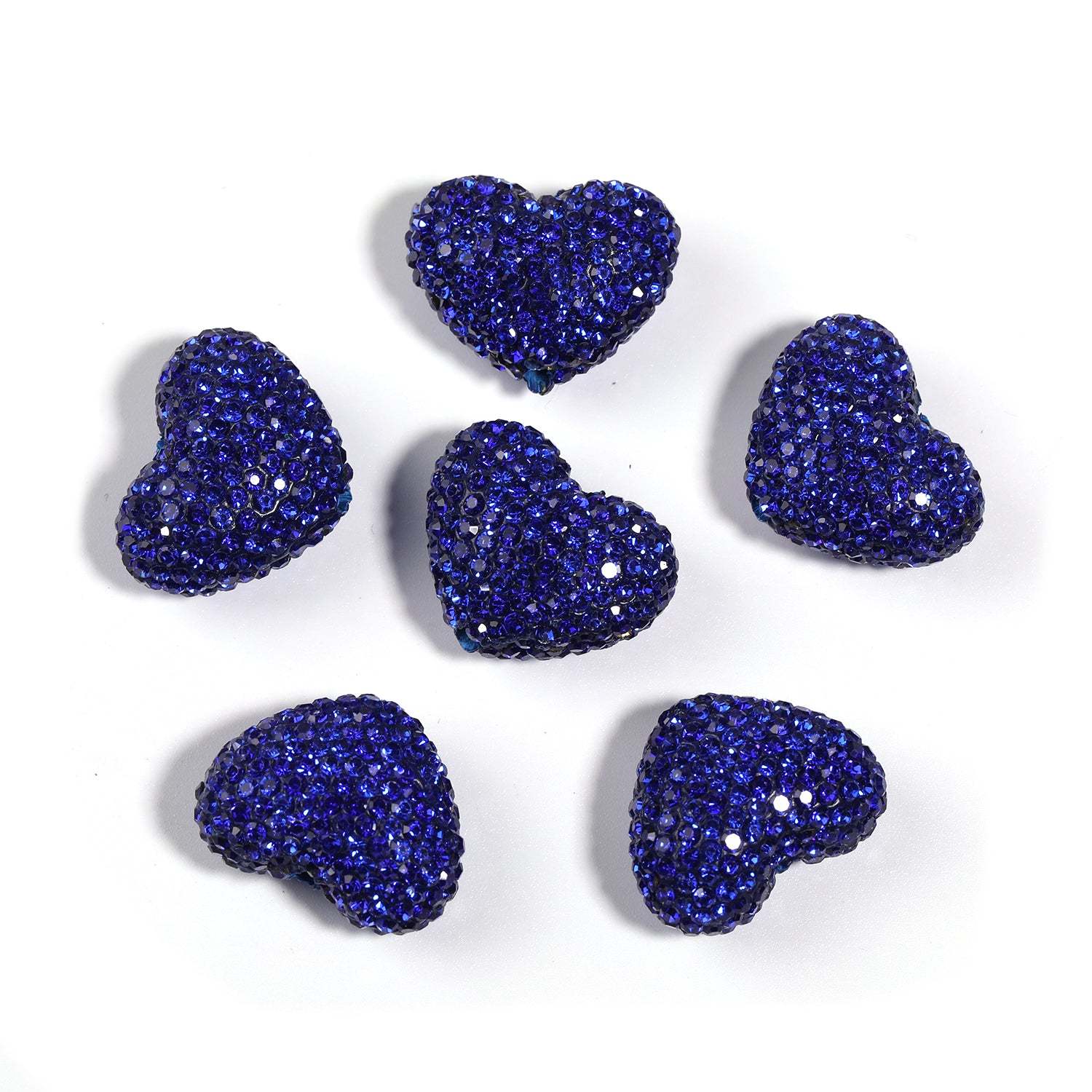 【B56】25 pcs DIY solid color 18*24mm heart shaped crystal diamond accessories-JPM