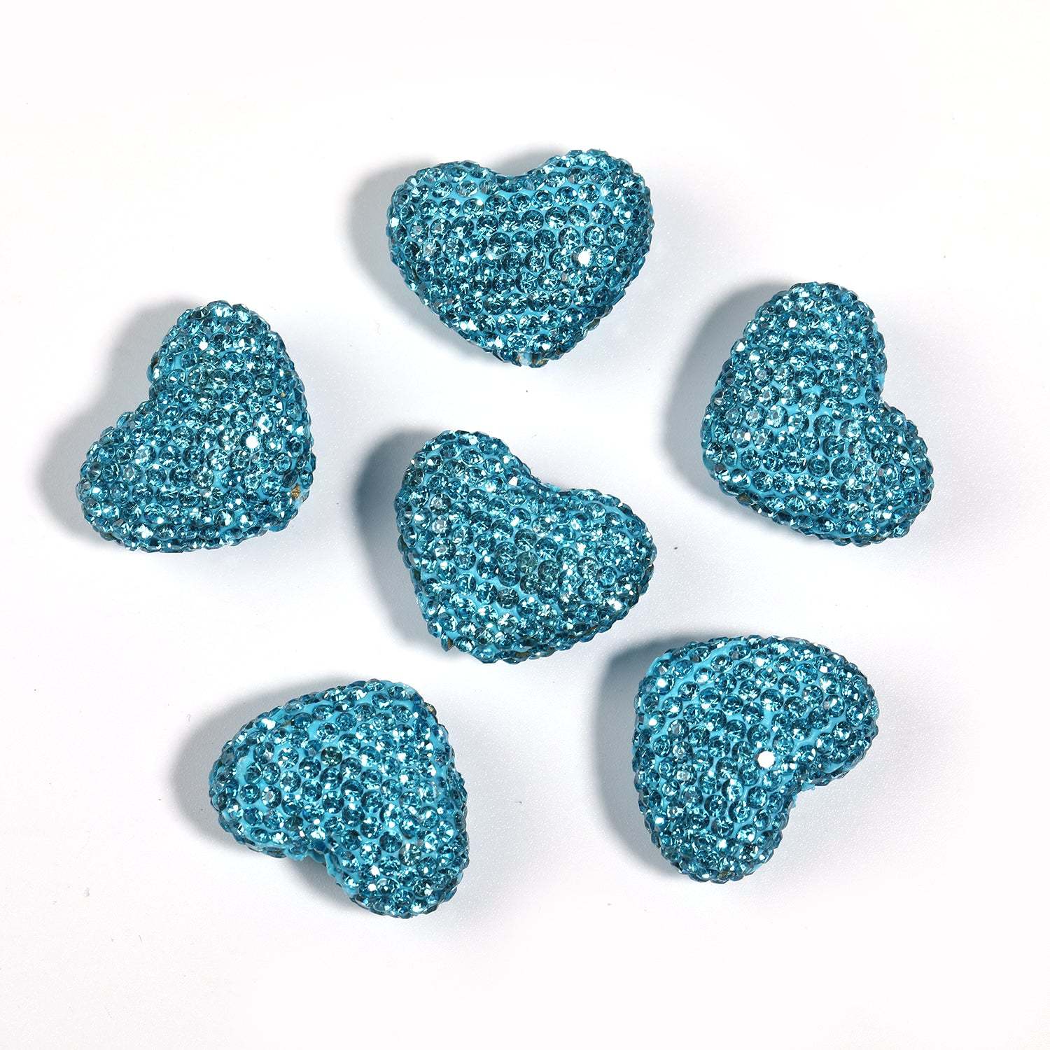 【B56】25 pcs DIY solid color 18*24mm heart shaped crystal diamond accessories-JPM