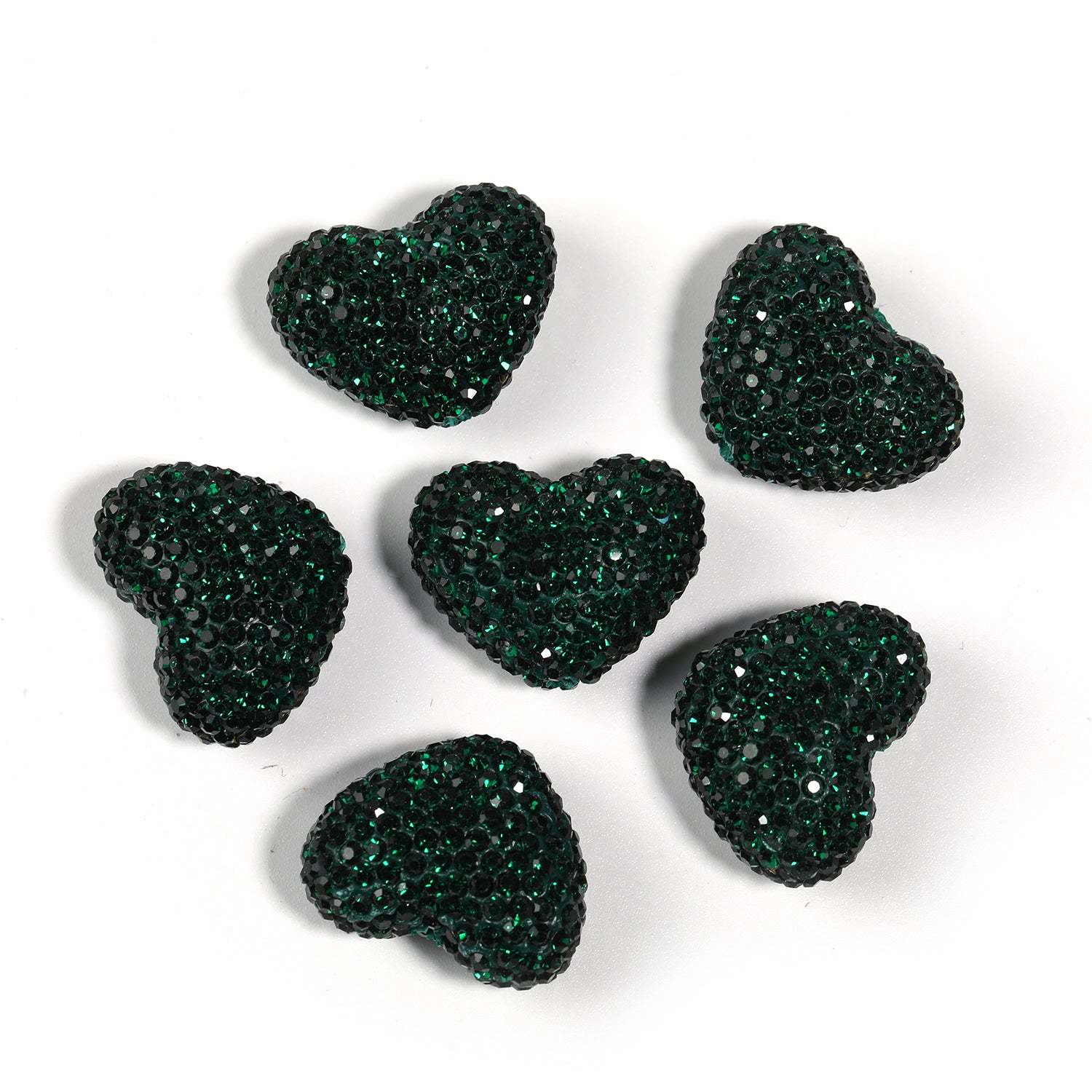【B56】25 pcs DIY solid color 18*24mm heart shaped crystal diamond accessories-JPM