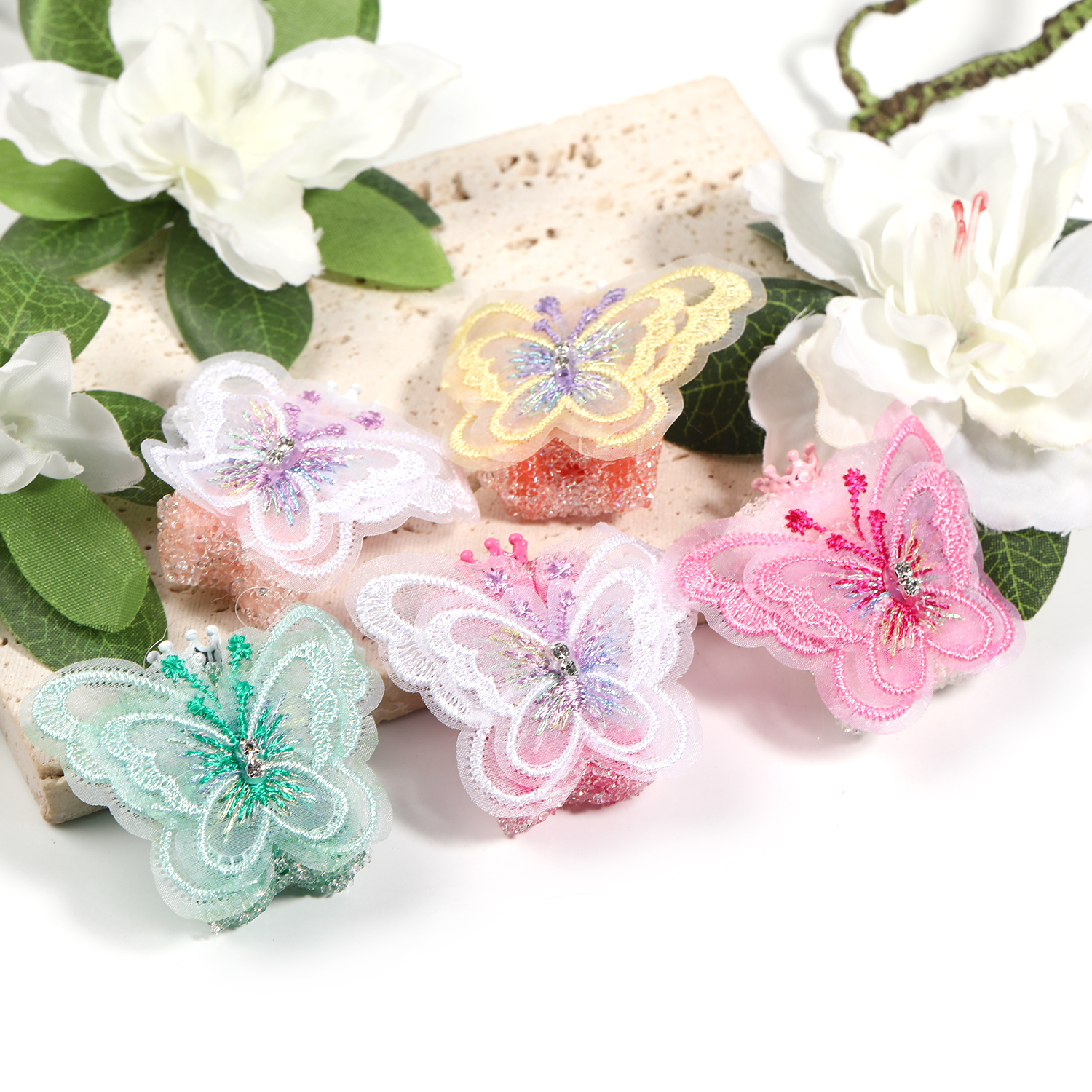 【B74】10pcs DIY beaded accessories wings bear sugar beads full diamond beads mobile phone chain jewelry accessories-JPM