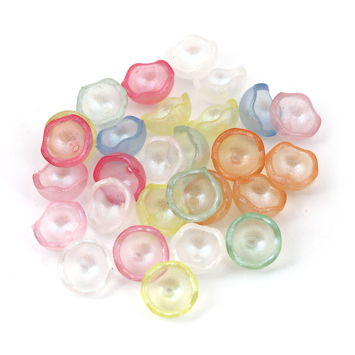 【B81】Acrylic Beads, Bear, Mixed Color-JPM