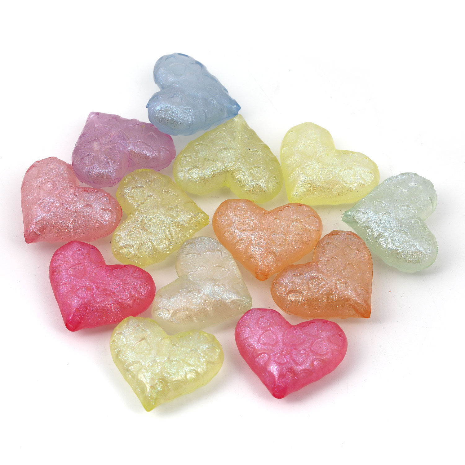 【B81】Acrylic Beads, Bear, Mixed Color-JPM