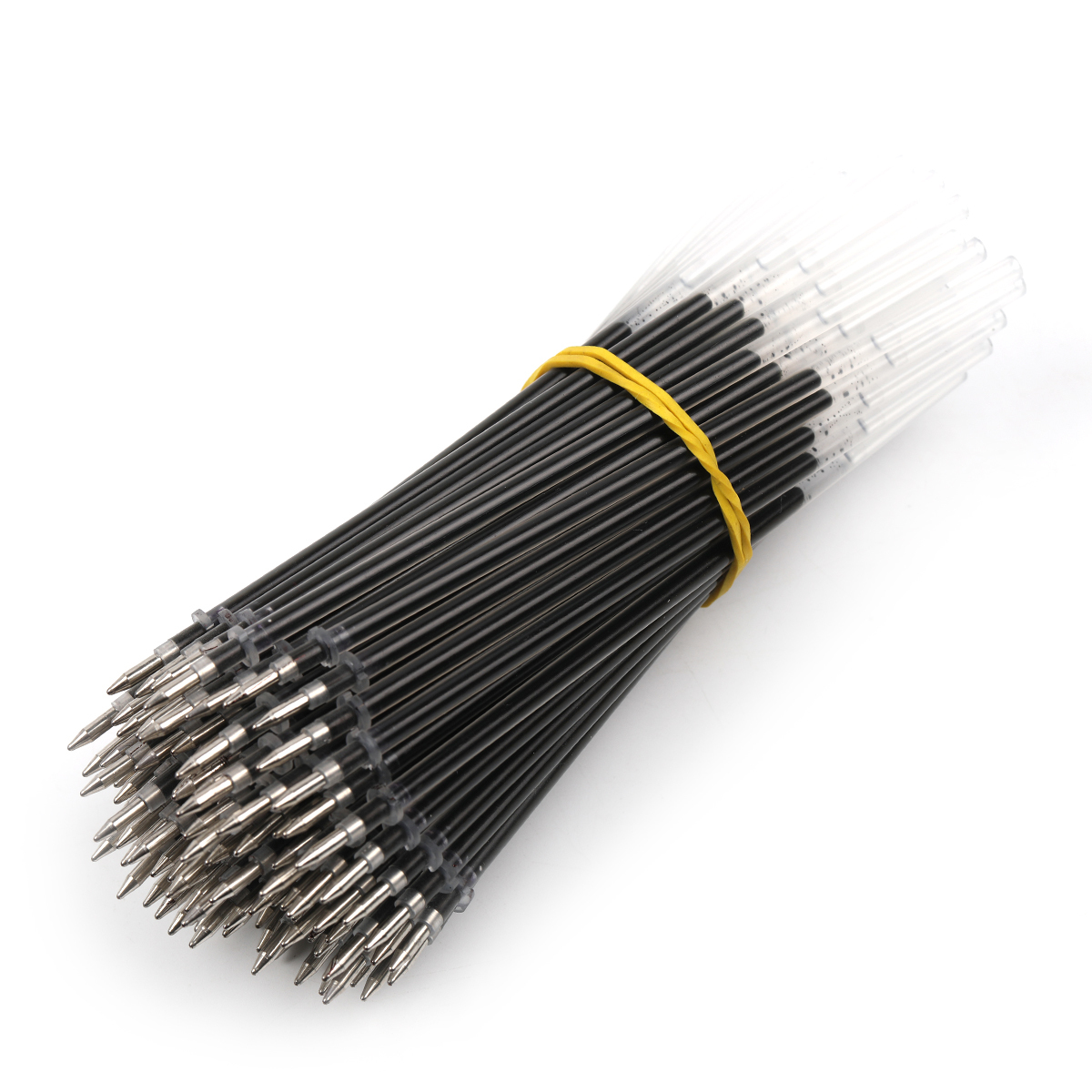 【P116】10pcs The straight pen body can be hung with a pen, candy color gel pen, jelly color signature pen, black solid color pen body-JPM