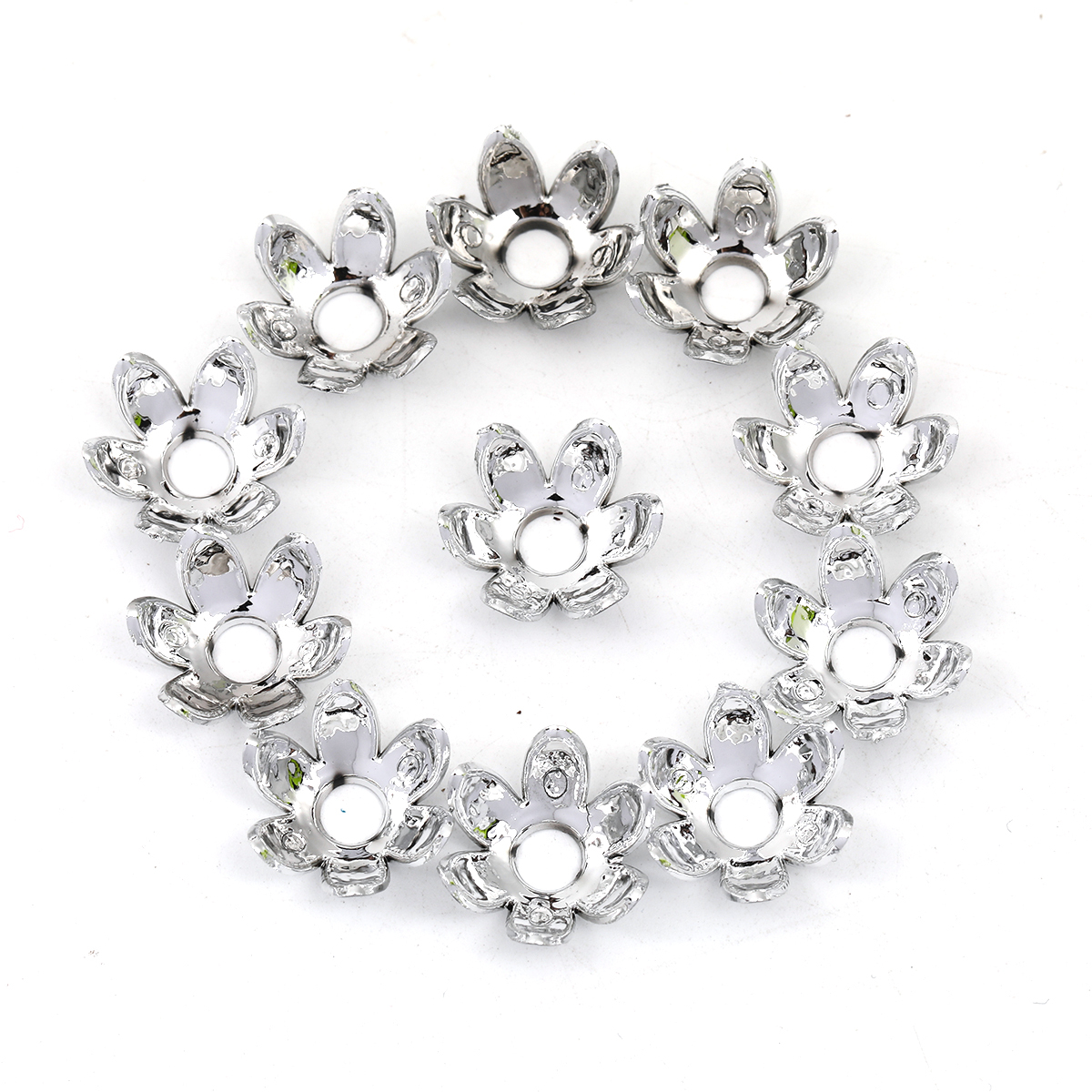 【B108】200pcs/pack DIY jewelry accessories materials 6-petal lotus bead -JPM