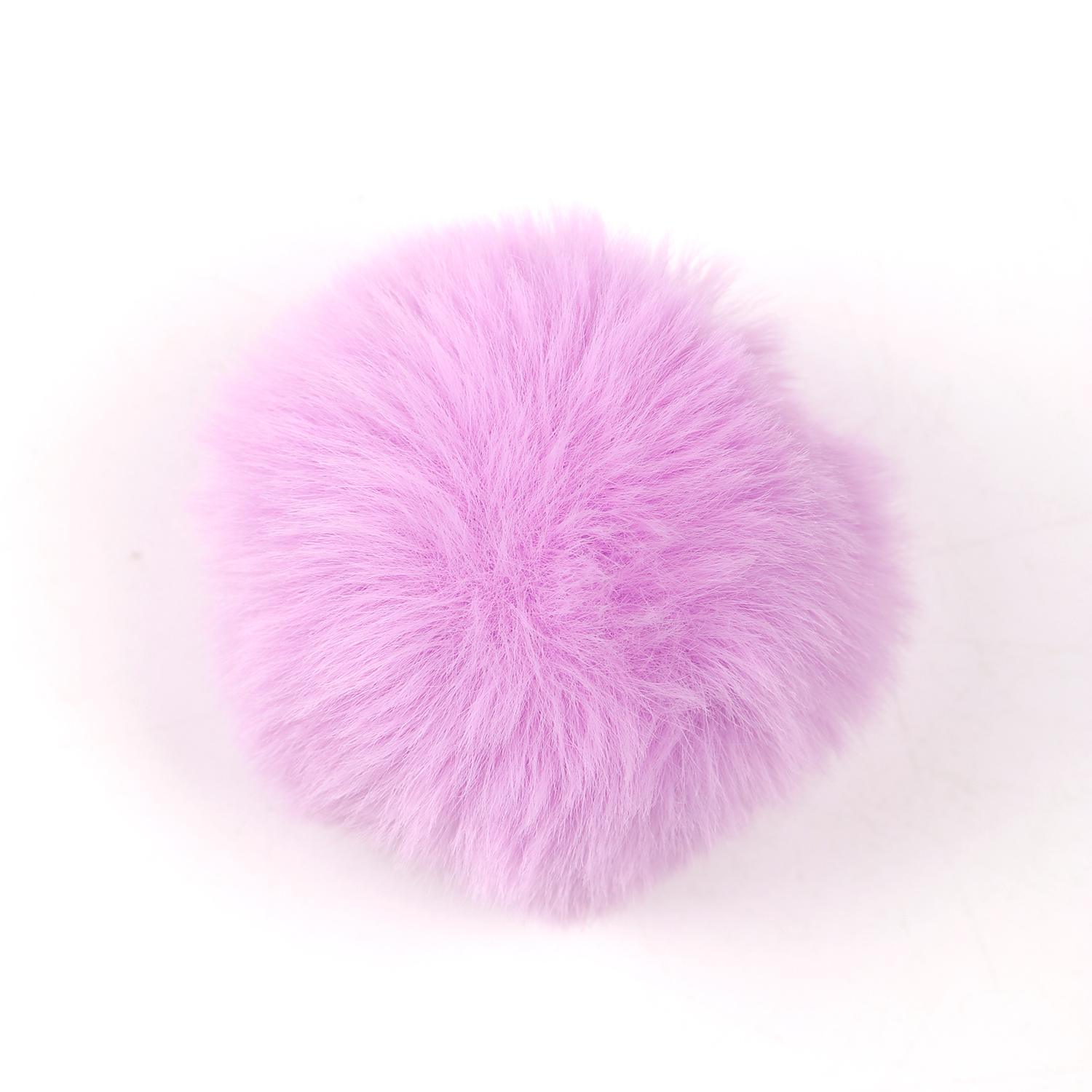 【M126】10pcs 6mm Faux Rabbit Fur Ball with Press Button DIY Hat Pompom -JPM