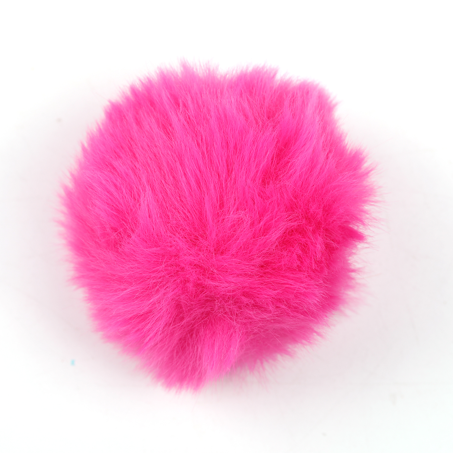 【M126】10pcs 6mm Faux Rabbit Fur Ball with Press Button DIY Hat Pompom -JPM