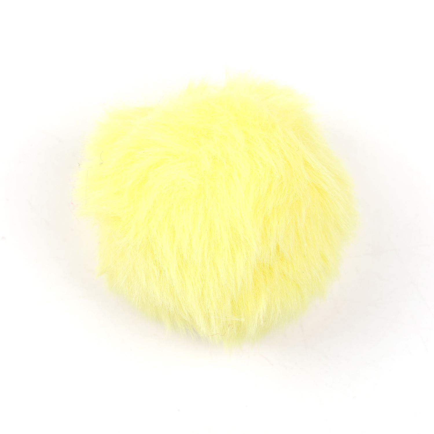【M126】10pcs 6mm Faux Rabbit Fur Ball with Press Button DIY Hat Pompom -JPM