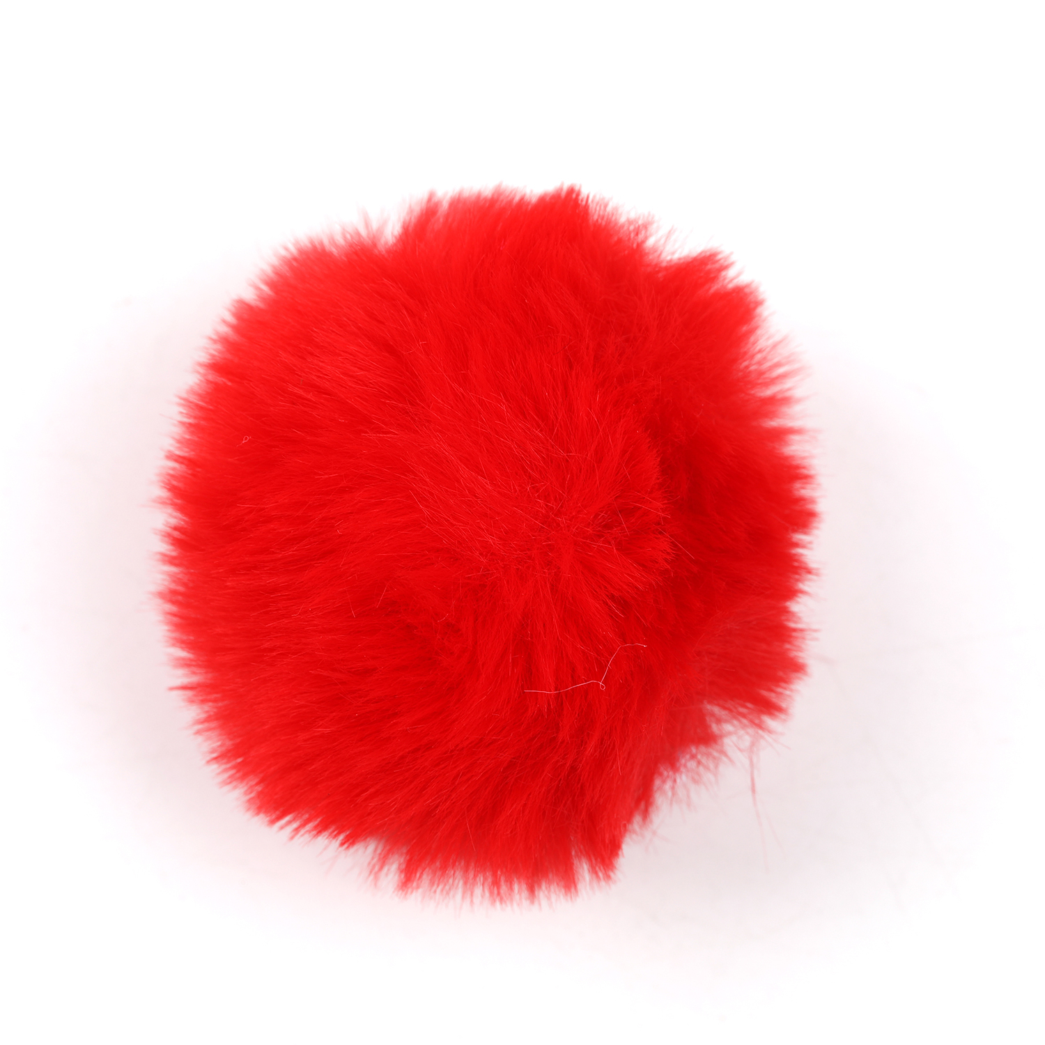 【M126】10pcs 6mm Faux Rabbit Fur Ball with Press Button DIY Hat Pompom -JPM