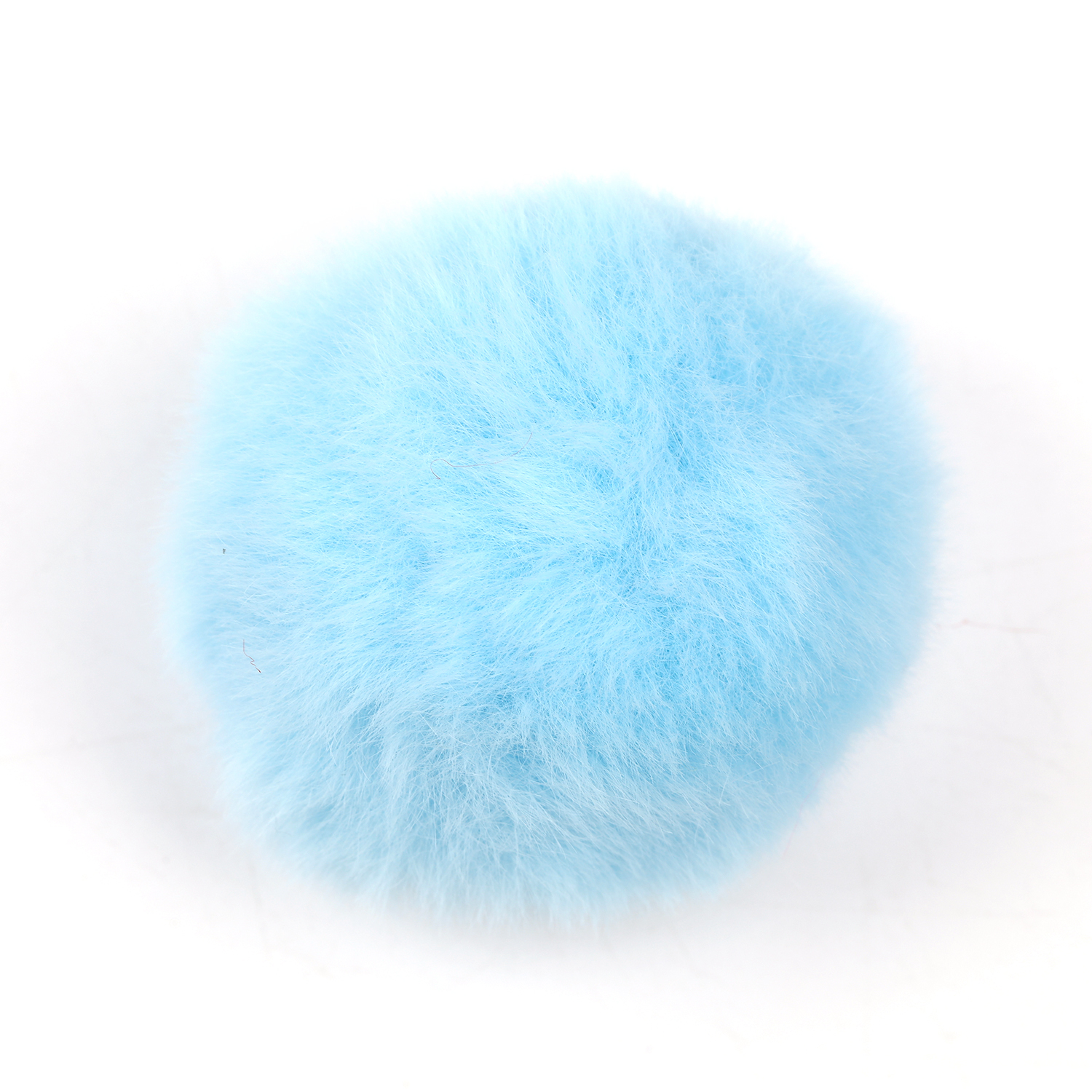 【M126】10pcs 6mm Faux Rabbit Fur Ball with Press Button DIY Hat Pompom -JPM