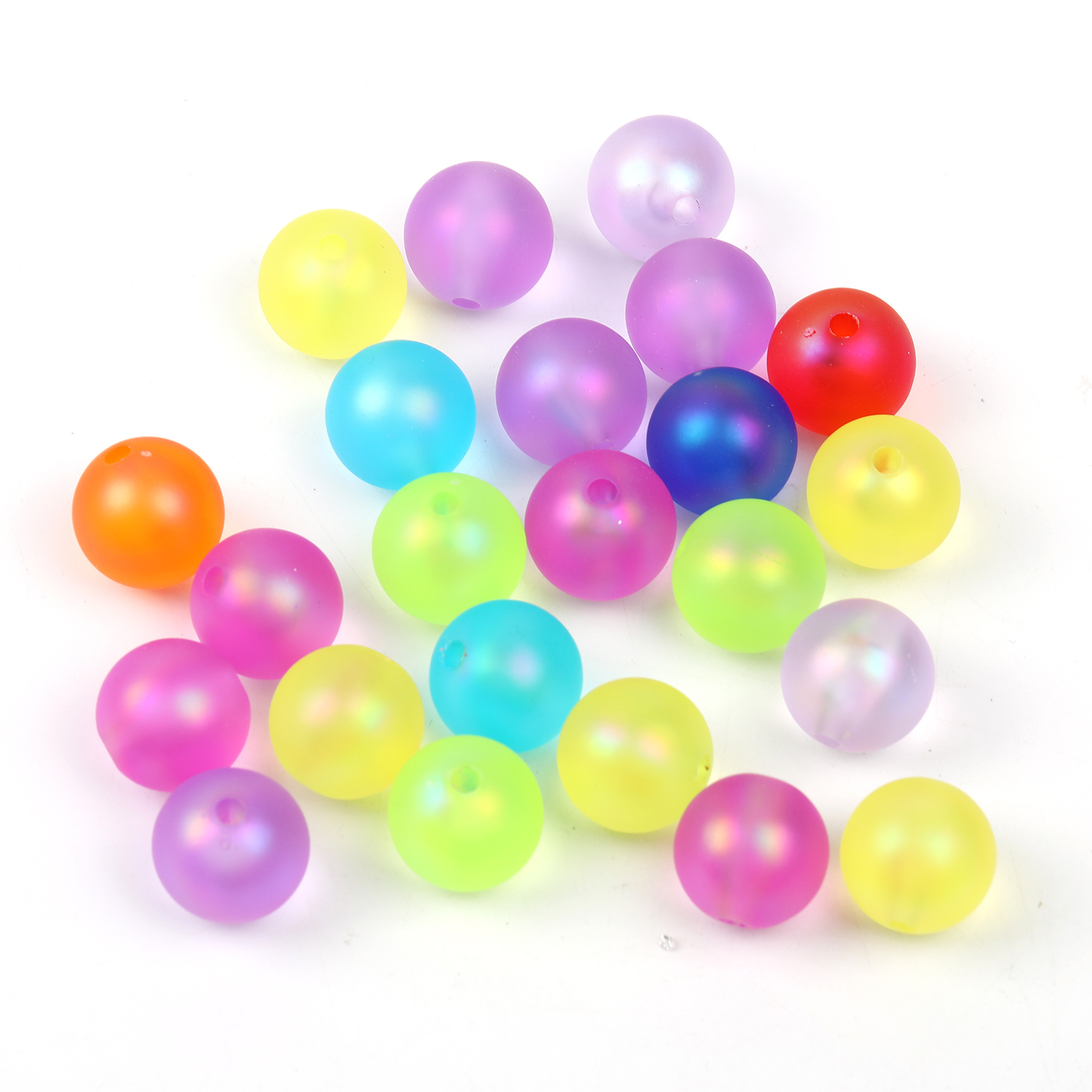 【B107】16mm 100pcs mixed-color beads-JPM