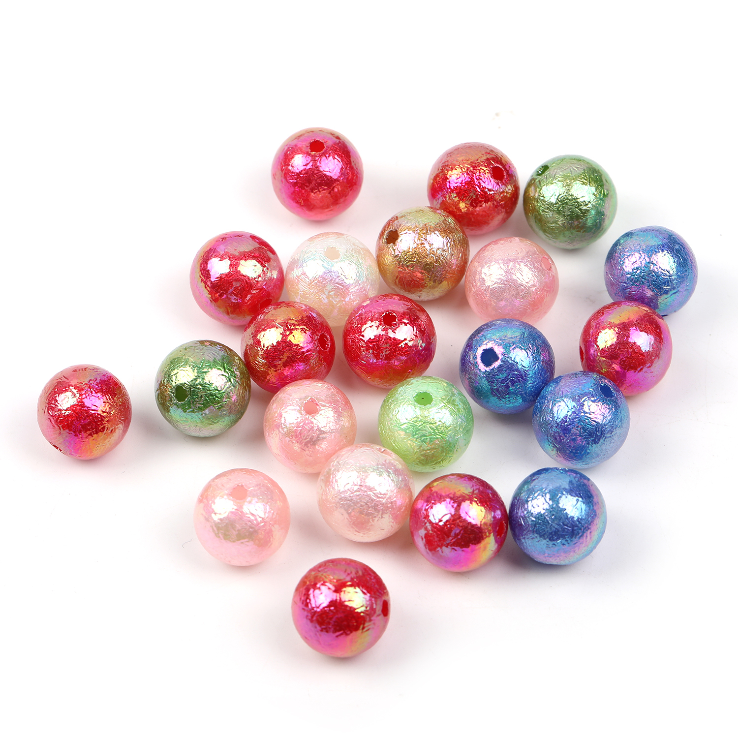 【B107】16mm 100pcs mixed-color beads-JPM
